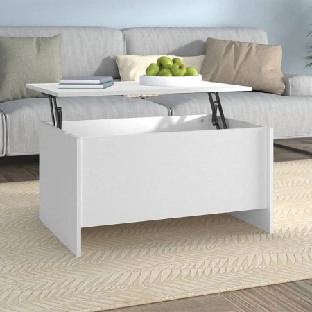 Engineered wood white coffee table 80x55.5x41.5 cm by vidaXL, Coffee table - Ref: Foro24-809674, Price: 68,70 €, Discount: %