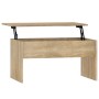 Mesa de centro madera ingeniería roble Sonoma 80x50,5x41,5 cm de vidaXL, Mesas de centro - Ref: Foro24-809641, Precio: 61,76 ...