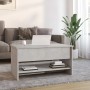 Plywood gray concrete coffee table 80x50x40 cm by vidaXL, Coffee table - Ref: Foro24-809660, Price: 87,22 €, Discount: %