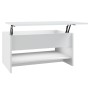 Mesa de centro madera contrachapada blanca 80x50x40 cm de vidaXL, Mesas de centro - Ref: Foro24-809656, Precio: 83,15 €, Desc...