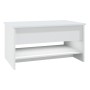 Mesa de centro madera contrachapada blanca 80x50x40 cm de vidaXL, Mesas de centro - Ref: Foro24-809656, Precio: 83,15 €, Desc...