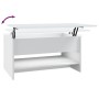 Mesa de centro madera contrachapada blanca 80x50x40 cm de vidaXL, Mesas de centro - Ref: Foro24-809656, Precio: 83,15 €, Desc...