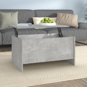 Mesa centro madera contrachapada gris hormigón 80x55,5x41,5 cm de vidaXL, Mesas de centro - Ref: Foro24-809678, Precio: 70,99...