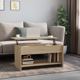 Sonoma oak plywood coffee table 102x50x52.5 cm by vidaXL, Coffee table - Ref: Foro24-809650, Price: 89,93 €, Discount: %