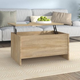 Mesa de centro contrachapada roble Sonoma 80x55,5x41,5 cm de vidaXL, Mesas de centro - Ref: Foro24-809677, Precio: 66,99 €, D...