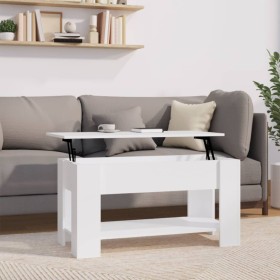 Couchtisch aus weißem Sperrholz, 101 x 49 x 52 cm von vidaXL, Couchtisch - Ref: Foro24-809701, Preis: 69,99 €, Rabatt: %