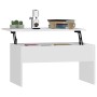 White plywood coffee table 80x50.5x41.5 cm by vidaXL, Coffee table - Ref: Foro24-809638, Price: 62,04 €, Discount: %