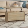 Mesa de centro madera contrachapada Sonoma 102x55,5x52,5 cm de vidaXL, Mesas de centro - Ref: Foro24-809668, Precio: 61,99 €,...