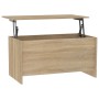 Mesa de centro madera contrachapada Sonoma 102x55,5x52,5 cm de vidaXL, Mesas de centro - Ref: Foro24-809668, Precio: 61,99 €,...