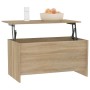 Mesa de centro madera contrachapada Sonoma 102x55,5x52,5 cm de vidaXL, Mesas de centro - Ref: Foro24-809668, Precio: 61,99 €,...