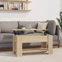 Center table made of Sonoma oak engineered wood 101x49x52 cm by vidaXL, Coffee table - Ref: Foro24-809704, Price: 85,41 €, Di...