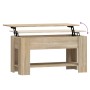 Center table made of Sonoma oak engineered wood 101x49x52 cm by vidaXL, Coffee table - Ref: Foro24-809704, Price: 85,41 €, Di...