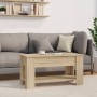 Center table made of Sonoma oak engineered wood 101x49x52 cm by vidaXL, Coffee table - Ref: Foro24-809704, Price: 85,41 €, Di...