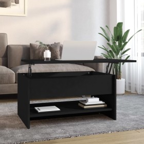 Black plywood coffee table 80x50x40 cm by vidaXL, Coffee table - Ref: Foro24-809657, Price: 75,07 €, Discount: %