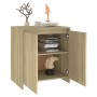 Sonoma oak plywood sideboard 70x41x75 cm by vidaXL, Sideboards - Ref: Foro24-809740, Price: 66,09 €, Discount: %