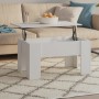 Couchtisch aus weißem Sperrholz, 79 x 49 x 41 cm von vidaXL, Couchtisch - Ref: Foro24-809692, Preis: 63,21 €, Rabatt: %