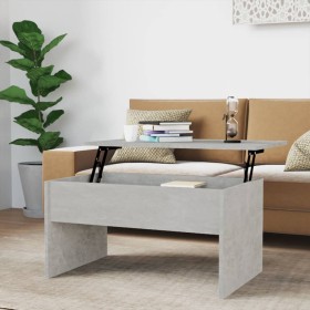 Concrete gray plywood coffee table 80x50.5x41.5 cm by vidaXL, Coffee table - Ref: Foro24-809642, Price: 61,99 €, Discount: %