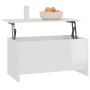 Mesa de centro contrachapada blanco brillo 102x55,5x52,5 cm de vidaXL, Mesas de centro - Ref: Foro24-809671, Precio: 61,63 €,...