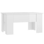 Mesa de centro madera contrachapada blanco brillo 79x49x41 cm de vidaXL, Mesas de centro - Ref: Foro24-809698, Precio: 66,99 ...