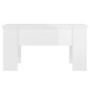 Mesa de centro madera contrachapada blanco brillo 79x49x41 cm de vidaXL, Mesas de centro - Ref: Foro24-809698, Precio: 66,99 ...