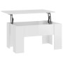 Mesa de centro madera contrachapada blanco brillo 79x49x41 cm de vidaXL, Mesas de centro - Ref: Foro24-809698, Precio: 66,99 ...