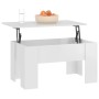 Mesa de centro madera contrachapada blanco brillo 79x49x41 cm de vidaXL, Mesas de centro - Ref: Foro24-809698, Precio: 66,99 ...