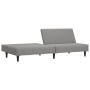 Sofá cama de 2 plazas terciopelo gris claro de vidaXL, Sofás - Ref: Foro24-337639, Precio: 183,99 €, Descuento: %