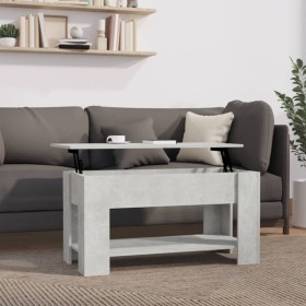 Mesa de centro madera contrachapada gris hormigón 101x49x52 cm de vidaXL, Mesas de centro - Ref: Foro24-809705, Precio: 84,71...