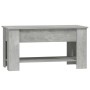 Mesa de centro madera contrachapada gris hormigón 101x49x52 cm de vidaXL, Mesas de centro - Ref: Foro24-809705, Precio: 86,52...