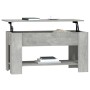 Mesa de centro madera contrachapada gris hormigón 101x49x52 cm de vidaXL, Mesas de centro - Ref: Foro24-809705, Precio: 86,52...