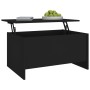 Black plywood coffee table 80x55.5x41.5 cm by vidaXL, Coffee table - Ref: Foro24-809675, Price: 54,99 €, Discount: %