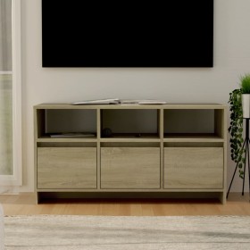 Mueble de TV madera contrachapada roble Sonoma 102x37,5x52,5 cm de vidaXL, Muebles TV - Ref: Foro24-809803, Precio: 96,55 €, ...