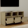 Sonoma oak plywood TV cabinet 102x37.5x52.5 cm by vidaXL, TV Furniture - Ref: Foro24-809803, Price: 96,55 €, Discount: %