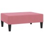 Reposapiés de terciopelo rosa 78x56x32 cm de vidaXL, Otomanas - Ref: Foro24-337691, Precio: 61,40 €, Descuento: %