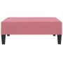 Reposapiés de terciopelo rosa 78x56x32 cm de vidaXL, Otomanas - Ref: Foro24-337691, Precio: 61,99 €, Descuento: %