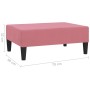 Reposapiés de terciopelo rosa 78x56x32 cm de vidaXL, Otomanas - Ref: Foro24-337691, Precio: 61,40 €, Descuento: %