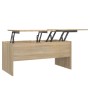 Mesa de centro madera contrachapada Sonoma 102x50,5x46,5 cm de vidaXL, Mesas de centro - Ref: Foro24-809722, Precio: 80,68 €,...