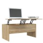 Mesa de centro madera contrachapada Sonoma 102x50,5x46,5 cm de vidaXL, Mesas de centro - Ref: Foro24-809722, Precio: 80,68 €,...