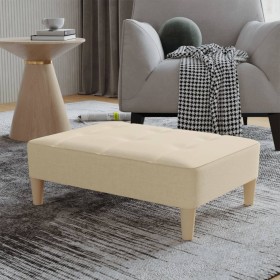 Cremefarbener Stoffhocker 78x56x32 cm von vidaXL, Osmanen - Ref: Foro24-337718, Preis: 79,73 €, Rabatt: %