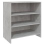 Aparador de madera contrachapada gris hormigón 70x40,5x75 cm de vidaXL, Aparadores - Ref: Foro24-809759, Precio: 61,99 €, Des...