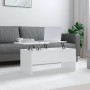 Engineered wood glossy white coffee table 102x50.5x46.5 cm by vidaXL, Coffee table - Ref: Foro24-809725, Price: 61,61 €, Disc...