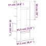 Flurmöbel 2 Einheiten aus weißem Sperrholz von vidaXL, Schließfächer und Lagerschränke - Ref: Foro24-3082035, Preis: 153,21 €...