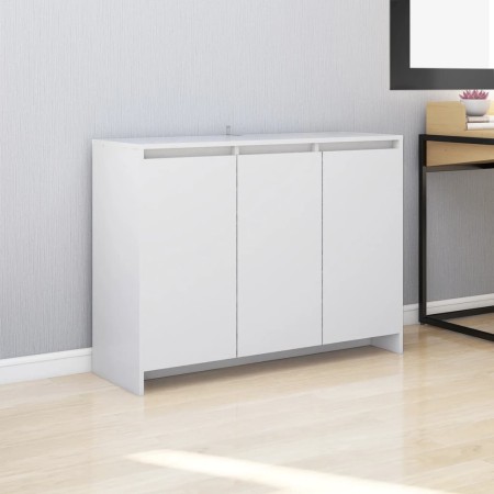 White plywood sideboard 102x33x75 cm by vidaXL, Sideboards - Ref: Foro24-809773, Price: 119,17 €, Discount: %