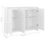 Aparador de madera contrachapada blanco 102x33x75 cm de vidaXL, Aparadores - Ref: Foro24-809773, Precio: 109,25 €, Descuento: %