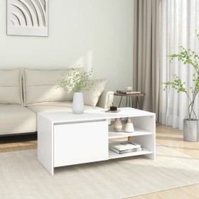 Mesa de centro madera contrachapada blanco 102x50x45 cm de vidaXL, Mesas de centro - Ref: Foro24-809827, Precio: 72,99 €, Des...