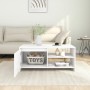 Mesa de centro madera contrachapada blanco 102x50x45 cm de vidaXL, Mesas de centro - Ref: Foro24-809827, Precio: 72,66 €, Des...