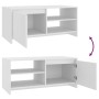 Mesa de centro madera contrachapada blanco 102x50x45 cm de vidaXL, Mesas de centro - Ref: Foro24-809827, Precio: 72,66 €, Des...