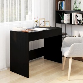 Black plywood desk 101x50x76.5 cm by vidaXL, Desks - Ref: Foro24-809558, Price: 91,51 €, Discount: %