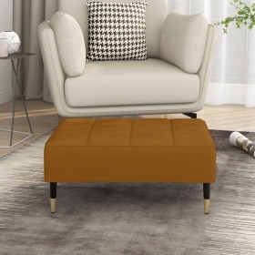 Brown velvet footstool 78x56x32 cm by vidaXL, Ottomans - Ref: Foro24-337820, Price: 74,99 €, Discount: %