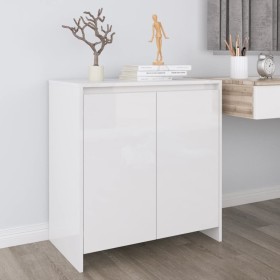 Glossy white plywood sideboard 70x41x75 cm by vidaXL, Sideboards - Ref: Foro24-809743, Price: 91,62 €, Discount: %